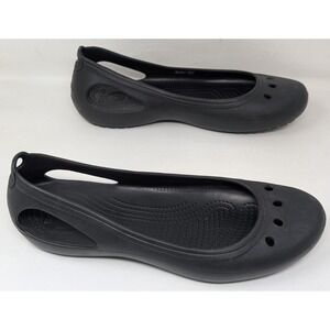 Crocs Kadee Women's Flats Slip-On Ballet Casual Size 11 Black Lightweight Shoes
